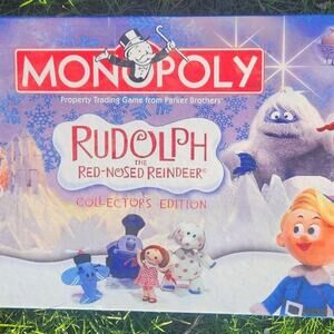 Monopoly RUDOLPH the Red Nosed Reindeer Board Game Collectors Edition COMPLETE